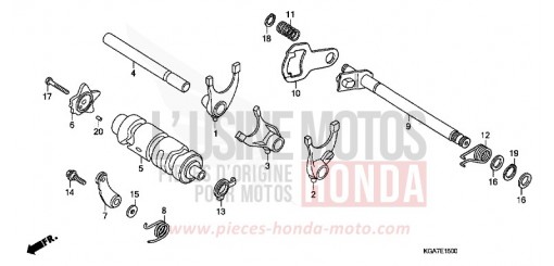 GEARSHIFT DRUM CG125ES4 de 2004